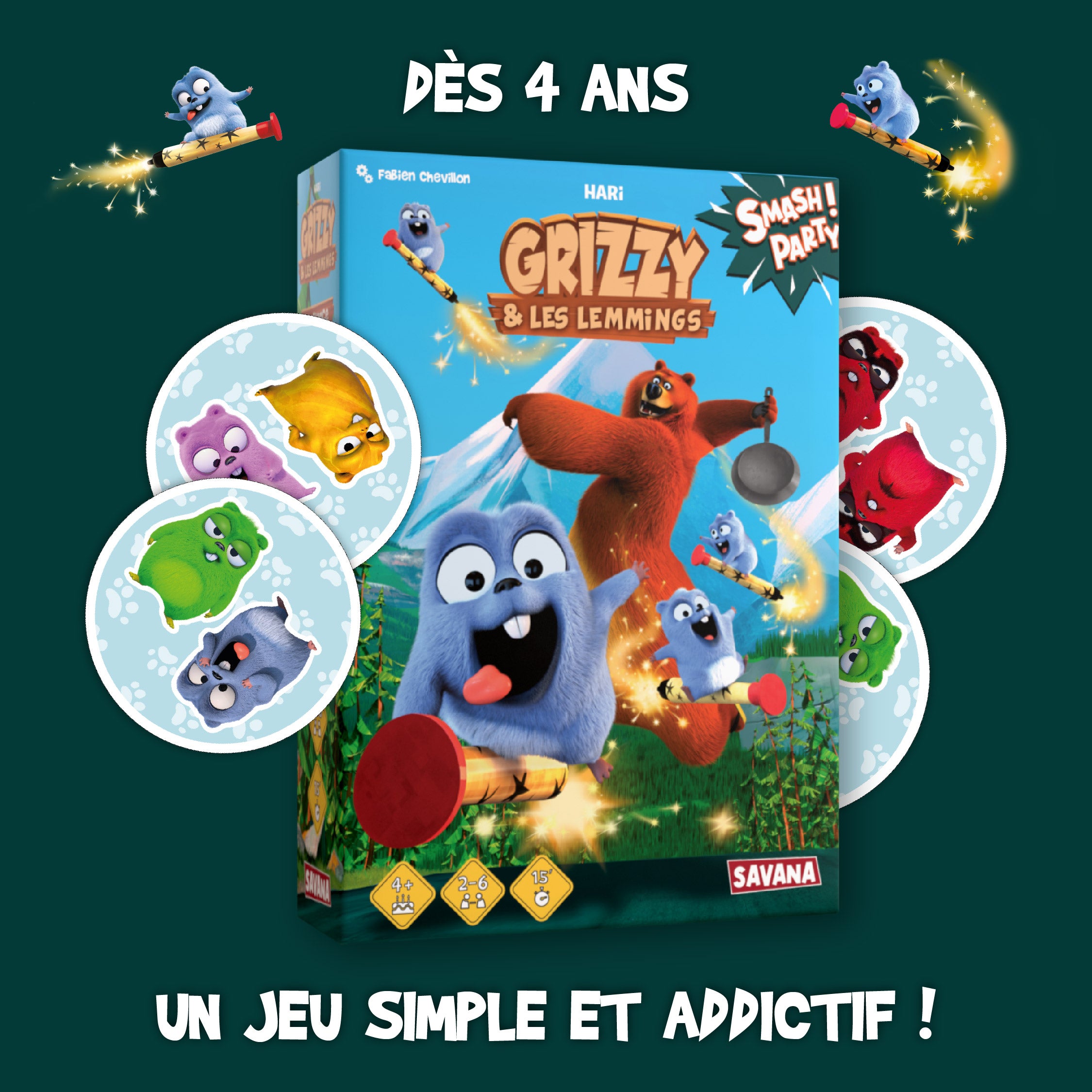 SMASH PARTY - GRIZZY & LES LEMMINGS