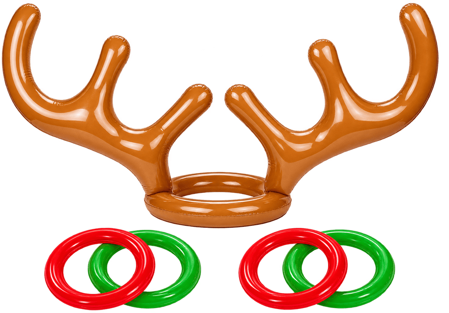 Rentier-Ringwerfen: Geweih und Ringe